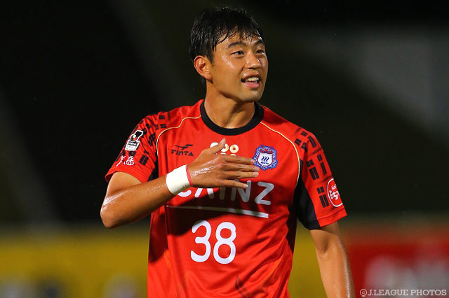 移籍加入後初出場を果たしたイ ガンウ（群馬）【明治安田Ｊ２ 第32節 群馬vs松本】