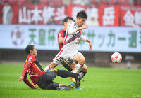 古巣相手に前線で奮闘した豊川 雄太（岡山）【天皇杯 3回戦 鹿島vs岡山】