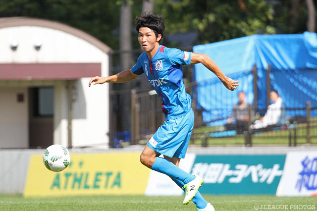 殊勲の逆転ゴールを決め、ホーム4連勝に導いた日髙 慶太（秋田）【明治安田Ｊ３ 第23節 秋田vs福島】