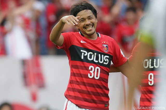 2試合連続となるゴールを決めた興梠 慎三（浦和）【明治安田Ｊ１ 2nd 第13節 浦和vs広島】