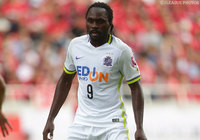 ゴールへ迫るも得点は奪えなかったピーター ウタカ（広島）【明治安田Ｊ１ 2nd 第13節 浦和vs広島】