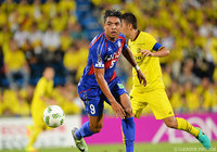 両チーム最多4本のシュートを放ったダヴィ（甲府）【明治安田Ｊ１ 2nd 第13節 柏vs甲府】