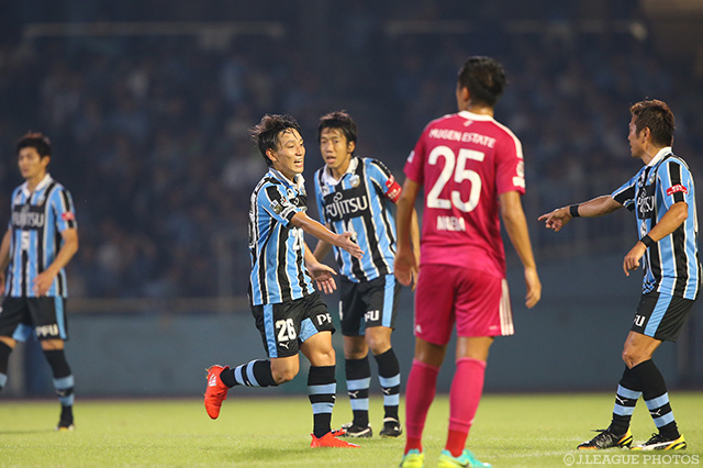 84分にリードを2点に広げるゴールを決めた三好 康児（川崎Ｆ）【明治安田Ｊ１ 2nd 第13節 川崎Ｆvs横浜FM】