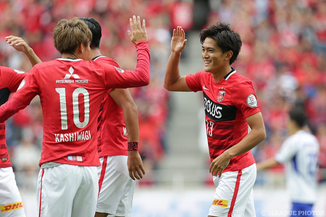 開始6分、高木 俊幸の2試合連続ゴールで先制した浦和【明治安田Ｊ１ 2nd 第14節 浦和vsＧ大阪】