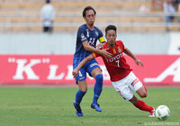 Ｊ１通算200試合出場を果たした三門 雄大（福岡）