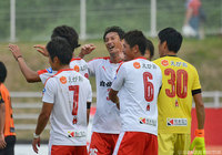 8試合ぶりの勝利を挙げた熊本【明治安田Ｊ２ 第34節 山口vs熊本】