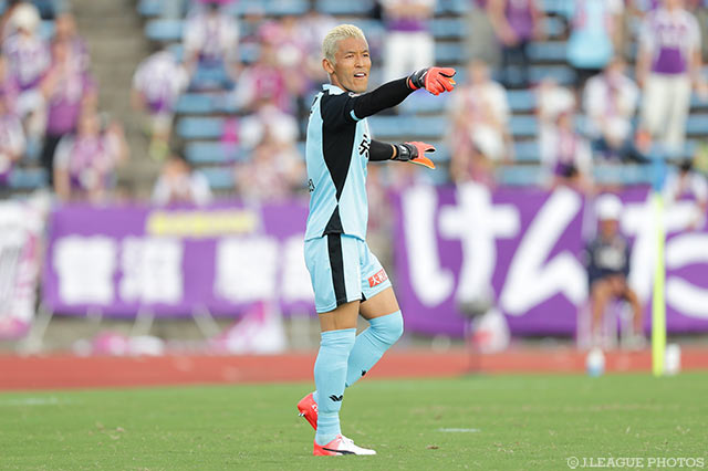 好セーブで2試合連続の無失点に抑えた菅野 孝憲（京都）【明治安田Ｊ２ 第34節 京都vs金沢】