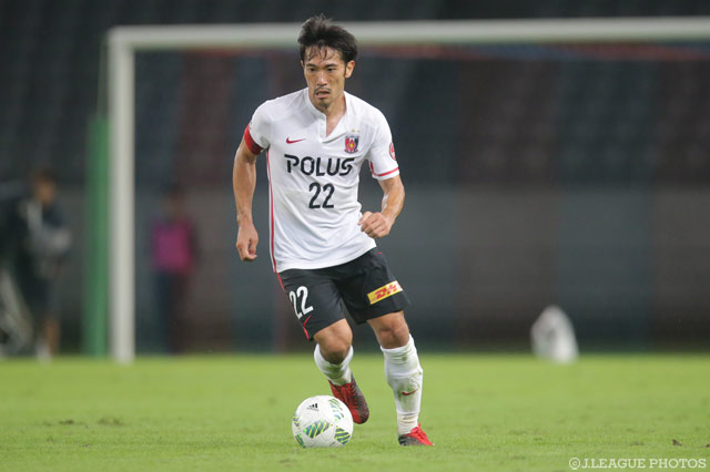 この日もキャプテンマークを巻いて先発出場を果たした阿部 勇樹（浦和）【ＹＬＣ 準決勝 第1戦 FC東京vs浦和】