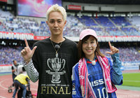 決勝で国歌斉唱をするAAAの浦田 直也さんが来場！【ＹＬＣ 準決勝 第2戦 横浜FMvsＧ大阪】