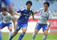 中町 公祐からのパスを逆サイドのゴールネットへ流し込み、先制点を奪った伊藤 翔（横浜FM）【ＹＬＣ 準決勝 第2戦 横浜FMvsＧ大阪】