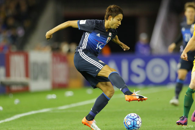 右サイドハーフとして先発した小林 悠（川崎Ｆ）【ロシアＷ杯 アジア最終予選 オーストラリアvs日本】