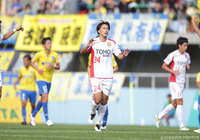 Ｊリーグ初ゴールを決めた蓮沼 翔太（福島）【明治安田Ｊ３ 第25節 栃木vs福島】