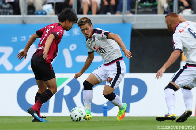 日本代表から戻り、先発フル出場で奮闘した山口 蛍（Ｃ大阪）【明治安田Ｊ２ 第36節 岡山vsＣ大阪】