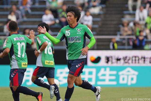 試合終了間際に意地の1点を返した池ヶ谷 颯斗（鳥取）【明治安田Ｊ３ 第25節 鳥取vsＣ大23】