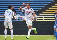 今季初得点となる殊勲の同点弾を決めたダヴィ（甲府）【明治安田Ｊ１ 2nd 第15節 福岡vs甲府】