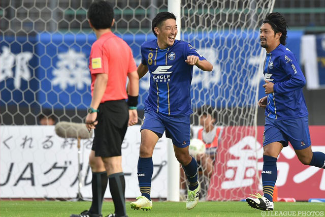 今季初ゴールとなる同点ゴールを挙げた谷澤 達也（町田）【明治安田Ｊ２ 第37節 岐阜vs町田】