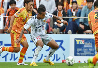 今季3度目となる先発出場も不発に終わったロドリゴ（北九州）【明治安田Ｊ２ 第37節 清水vs北九州】