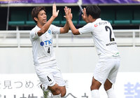 CKから先制点を押し込んだ広瀬 健太（栃木）【明治安田Ｊ３ 第26節 藤枝vs栃木】