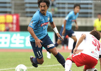 両チーム最多タイとなる3本のシュートを放った馬場 賢治（讃岐）【明治安田Ｊ２ 第37節 讃岐vs熊本】