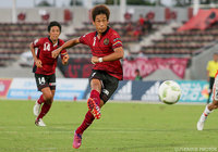 試合終了間際の決勝PKで2試合連続得点の田中 恵太（琉球）【明治安田Ｊ３ 第26節 琉球vs長野】