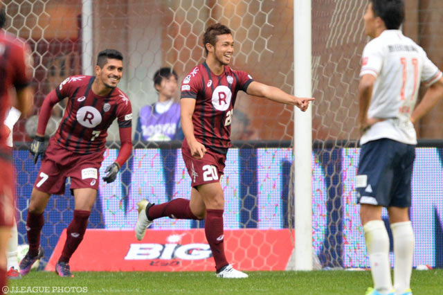 リーグ戦初得点となる追加点を決めた増山 朝陽（神戸）【明治安田Ｊ１ 2nd 第16節 神戸vs名古屋】