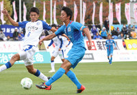 両チーム最多5本のシュートを放った堺 俊暉（秋田）【明治安田Ｊ３ 第27節 秋田vs大分】