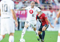 今季通算19得点で自身初の得点王に輝いたレアンドロ（神戸）【明治安田Ｊ１ 2nd 第17節 鹿島vs神戸】