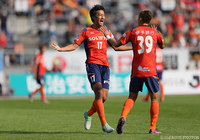 2得点を挙げ、3試合連続ゴールの阪野 豊史（愛媛）【明治安田Ｊ２ 第39節 愛媛vs金沢】