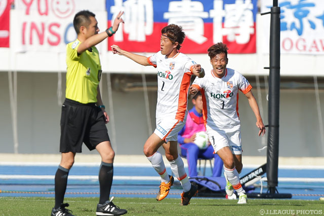 先制点を決め、勝利に貢献した松原 優吉（長野）【明治安田Ｊ３ 第28節 Ｆ東23vs長野】