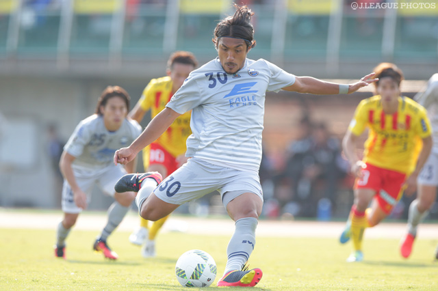 PKを決めるなど2得点の活躍を見せた中島 裕希（町田）【明治安田Ｊ２ 第40節 北九州vs町田】