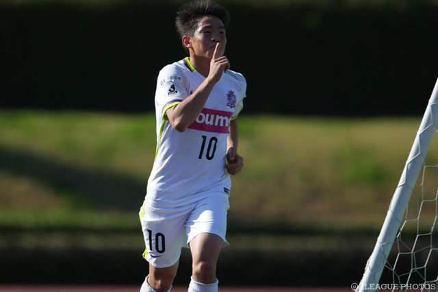 山根 永遠の今大会6得点目となるゴールで先制した広島【２０１６Ｊユースカップ 準々決勝 Ｃ大阪vs広島】