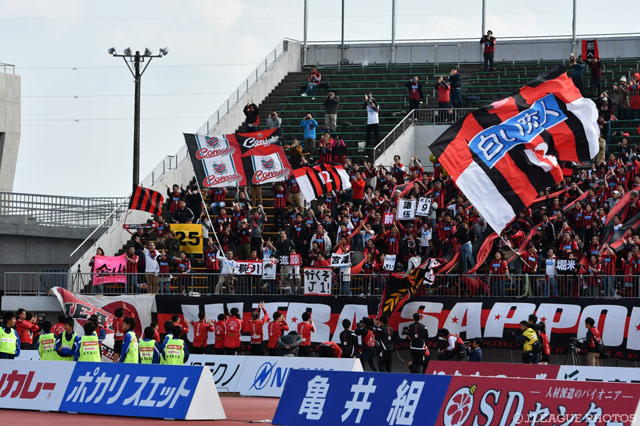 日曜日徳島でのアウェイゲーム、これがＪ１を目指す道産子たちの誇り【明治安田Ｊ２  第40節 徳島vs札幌】