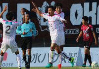 福井 諒司（#33）の得点で勝ち越した水戸【明治安田Ｊ２ 第40節 岡山vs水戸】