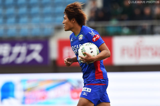 2得点に絡む活躍を見せた渡 大生（徳島）【明治安田Ｊ２ 第40節 徳島vs札幌】