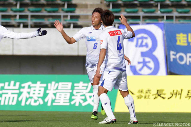 執念の同点ヘッドでチームを救った山田 拓巳（山形）【明治安田Ｊ２ 第41節 山口vs山形】