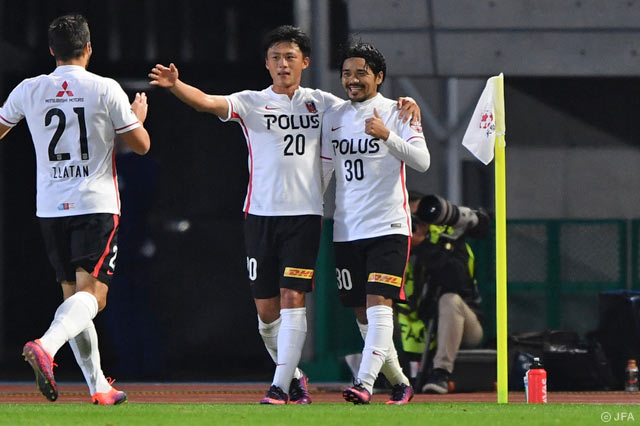 激闘の幕開けとなる先制点を奪取した興梠 慎三（浦和 #30）【天皇杯 4回戦 川崎Ｆvs浦和】