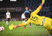 同点PKを決め、3試合連続得点の大久保 嘉人（川崎Ｆ）【天皇杯 4回戦 川崎Ｆvs浦和】