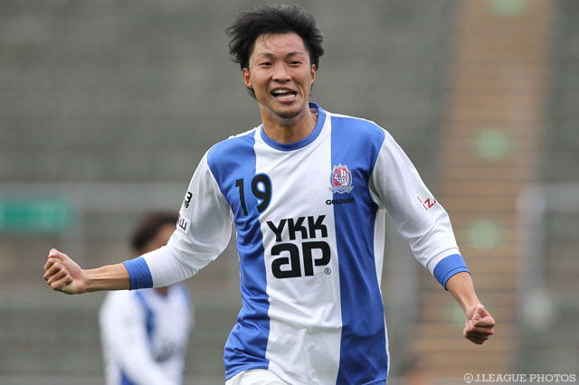 撃ち合いに終止符を打つ決勝ゴールを決めた西川 優大（富山）【明治安田Ｊ３ 第29節 Ｃ大23vs富山】