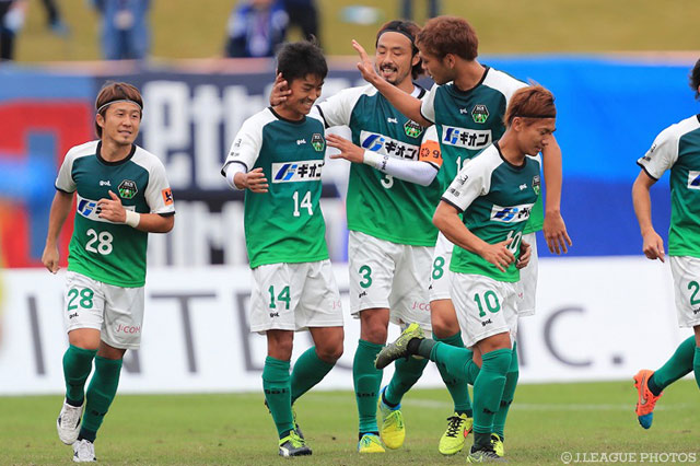 2試合連続ゴールを決めた岩渕 良太（相模原）【明治安田Ｊ３ 第30節 富山vs相模原】