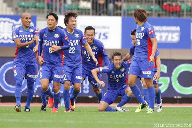 藤原 広太朗（#4）のゴールで徳島が同点とする【明治安田Ｊ２ 第42節 徳島vs清水】