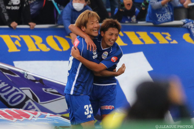 2ゴールの活躍で快勝に貢献した大黒 将志（山形）【明治安田Ｊ２ 第42節 山形vs北九州】