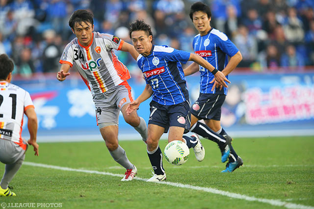 湯澤 洋介（水戸）は決定機を迎えるも得点ならず【明治安田Ｊ２ 第42節 水戸vs山口】