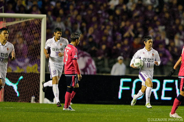 有田 光希（#17）の同点弾で90分に追いつく執念を見せた京都【Ｊ１昇格プレーオフ 準決勝 Ｃ大阪vs京都】
