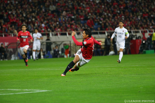 古巣の出鼻を挫く先制点を決めた興梠 慎三（浦和）【明治安田ＣＳ 決勝 第2戦 浦和vs鹿島】