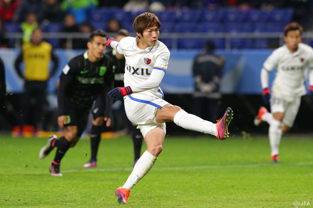 33分、PKを落ち着いて決めた土居 聖真（鹿島）【クラブＷ杯 準決勝 アトレティコナシオナルvs鹿島】