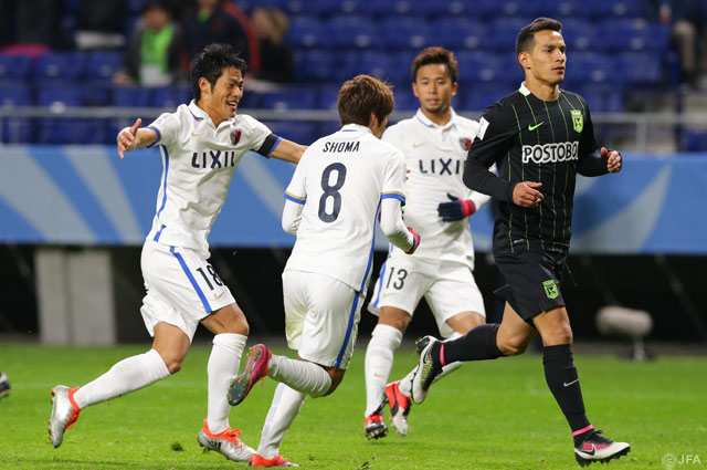 土居（#8）のゴールで先制に成功した鹿島【クラブＷ杯 準決勝 アトレティコナシオナルvs鹿島】