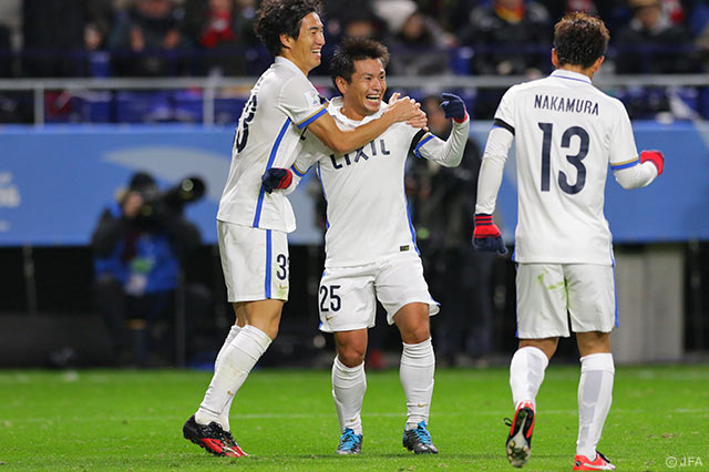 ヒールキックで追加点を決め、2試合連続得点の遠藤 康（鹿島）【クラブＷ杯 準決勝 アトレティコナシオナルvs鹿島】