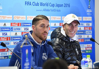 笑顔をみせるジダン監督【クラブＷ杯 前日会見 決勝 レアル・マドリードvs鹿島】