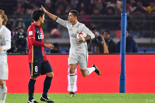 同点PKを鋭く突き刺したクリスティアーノ ロナウド（レアル・マドリード）【クラブＷ杯 決勝 レアル・マドリードvs鹿島】
