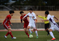 果敢に攻撃参加する京都U-18の財前 淳【JINYC GS 第2節 京都vs釜山】